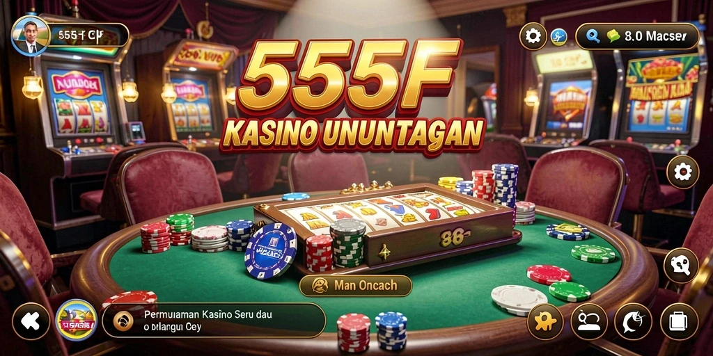 Tampilan menarik dari permainan Kasino 555F yang mengasyikkan.