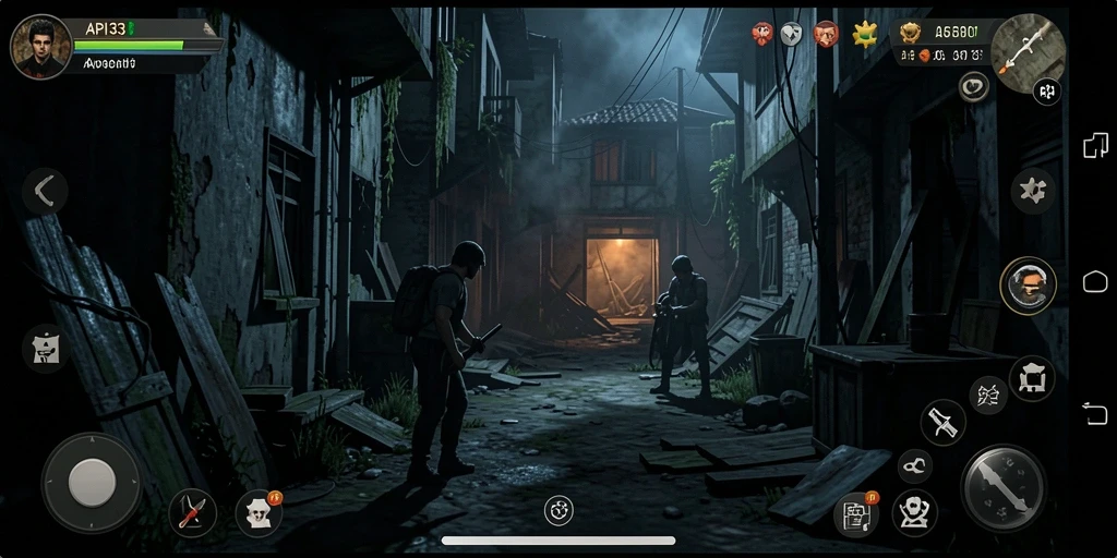 Tampilan gameplay API33 yang menyeramkan dan mendebarkan.