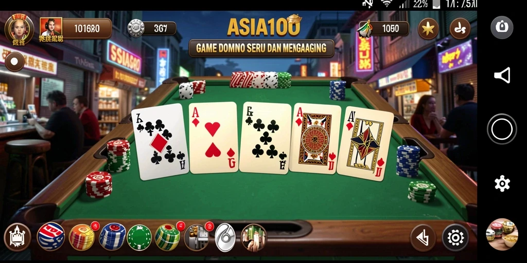 Gameplay Domino seru yang ditawarkan oleh ASIA100.