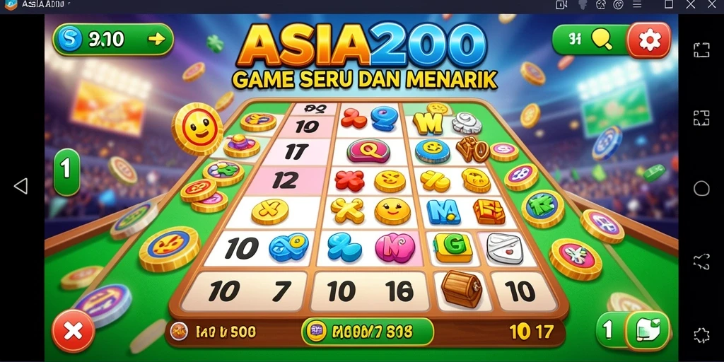 Tampilan gameplay menengah ASIA200 dengan suasana seru Bingo.