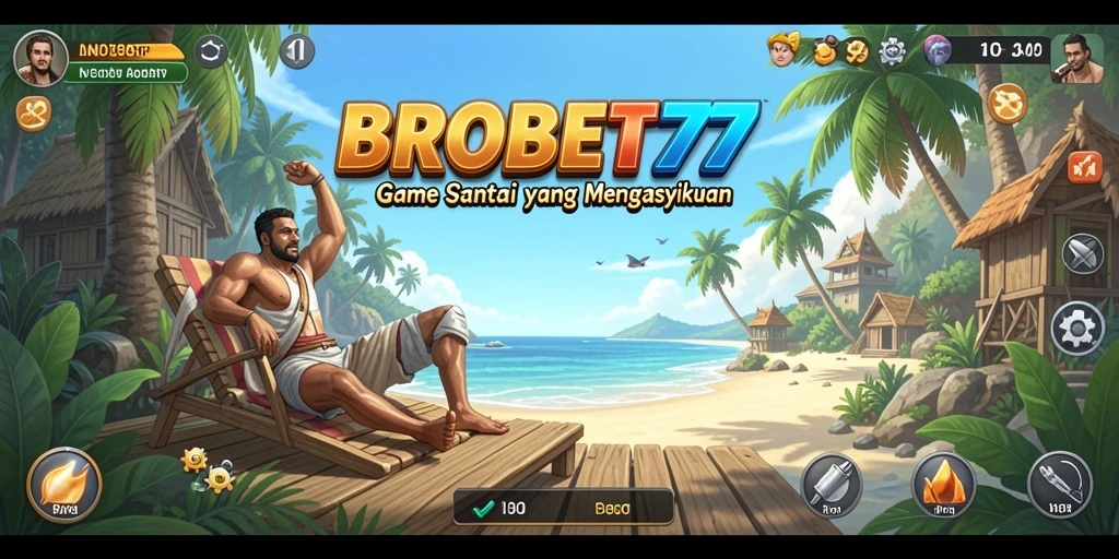 Screenshot menunjukkan gameplay santai dan menyenangkan dari BROBET77.