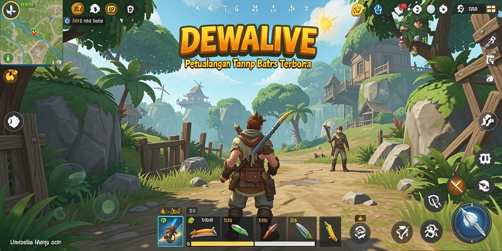 Gameplay menarik di dunia terbuka DEWALIVE.