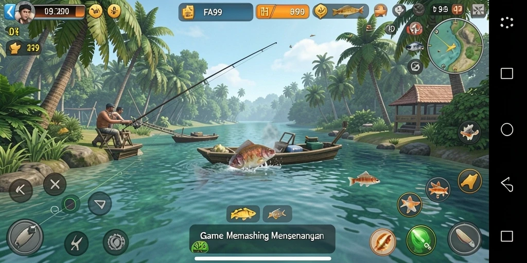 Tangkapan ikan yang menakjubkan dalam gameplay FA99.