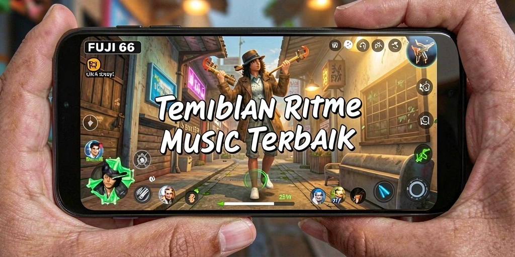 Screenshot gameplay FUJI66 menampilkan interaksi musik yang seru.