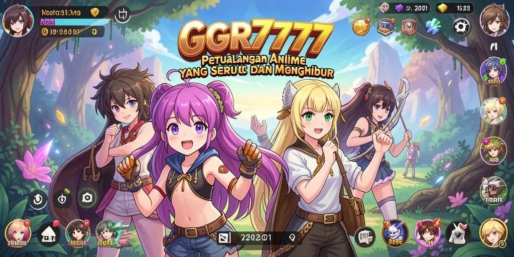 Screenshot GGR7777 menampilkan aksi pertarungan epik dalam gameplay Anime.