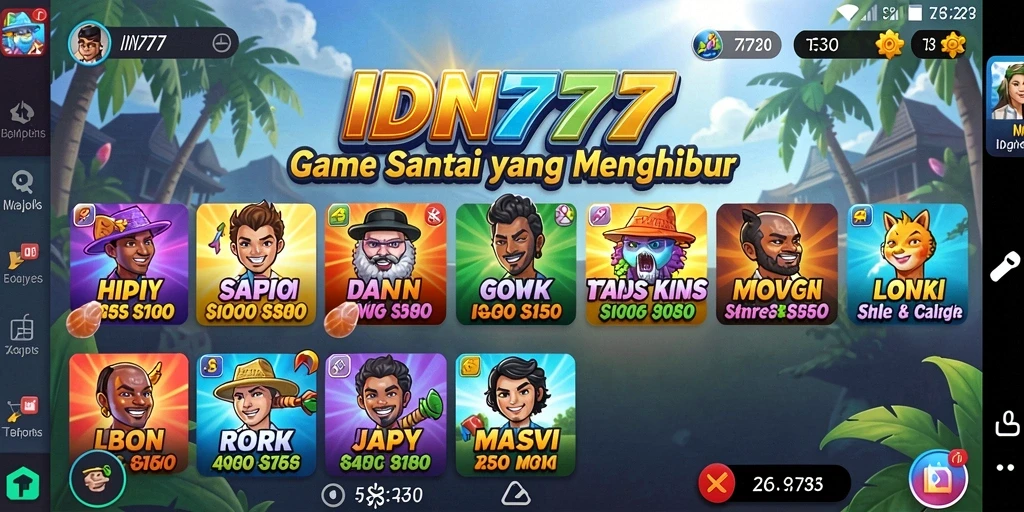 Tampilan gameplay menarik dari IDN777 yang memikat pemain.