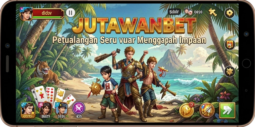 Tampilan gameplay seru dan menegangkan dalam petualangan JUTAWANBET.