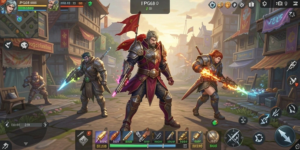 Tangkapan layar utama PGG68 menunjukkan momen pertempuran epik dalam gameplay SLG.