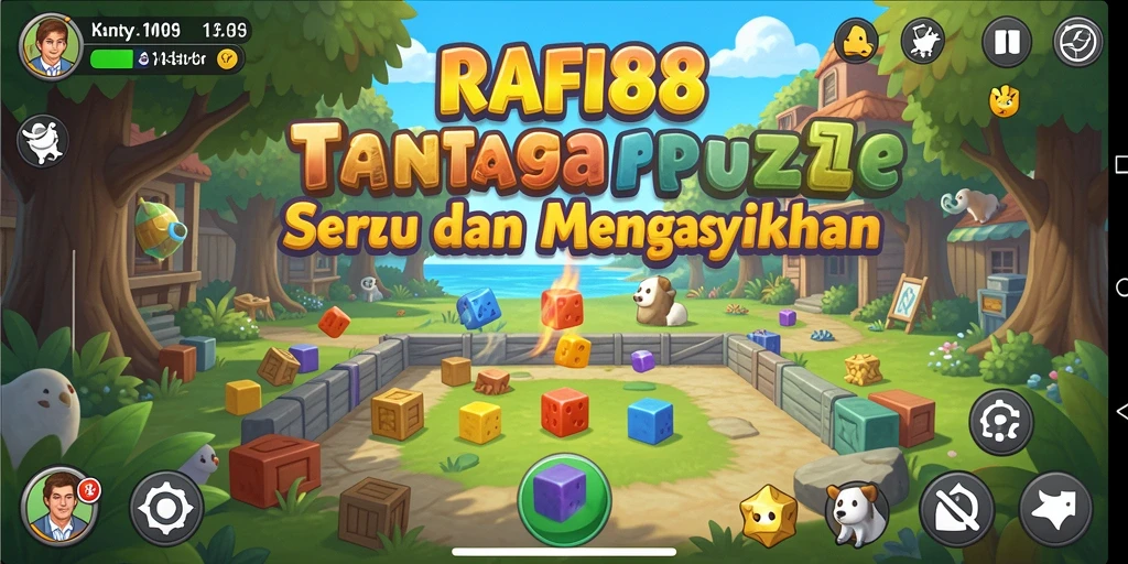 Tampilan gameplay menarik dari RAFI88 yang menampilkan tantangan Puzzle seru.