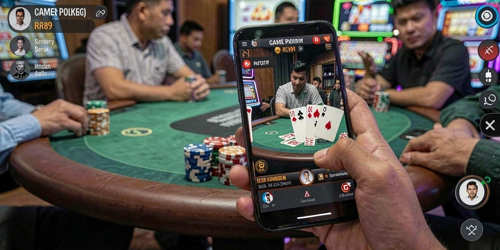 Screenshot gameplay Poker di RR89 yang memukau.