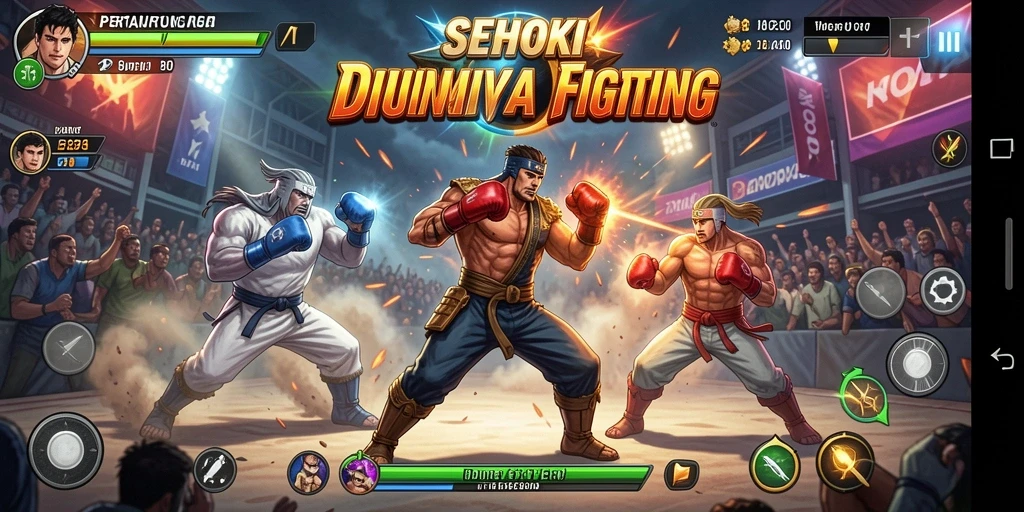 Gameplay seru SEHOKI dengan pertarungan epik antar karakter.