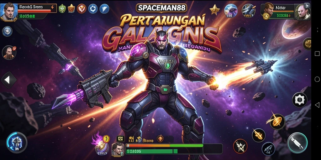 Tampilan gameplay SPACEMAN88 yang menegangkan dan penuh aksi.