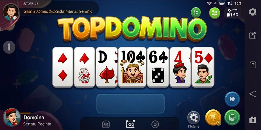 Screenshot gameplay Domino yang seru dan mengasyikkan.
