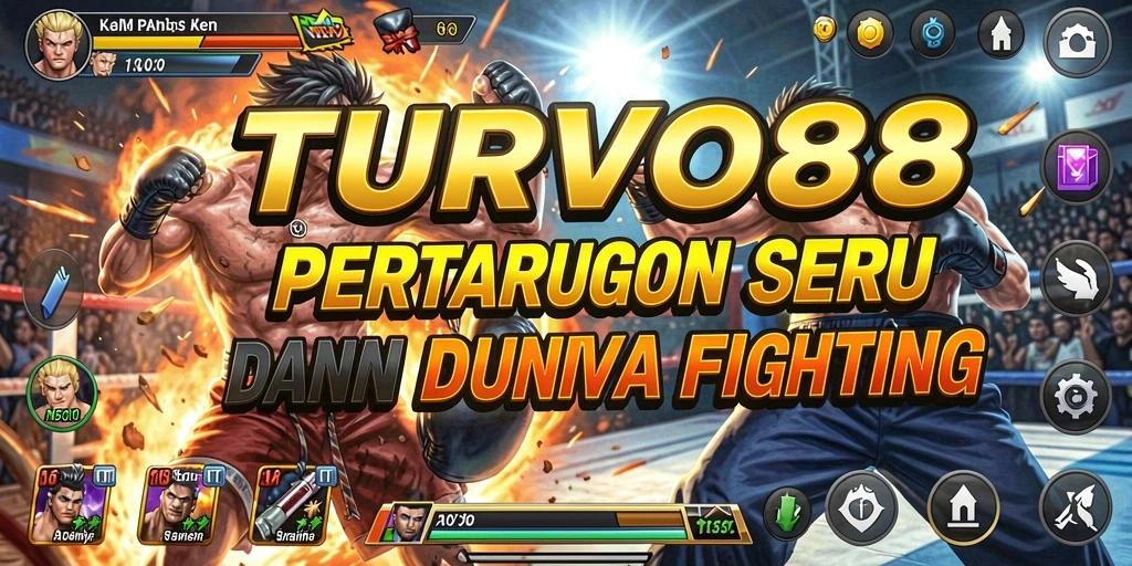 Tampilan mendebarkan dari gameplay TURBO88 saat pertarungan berlangsung.