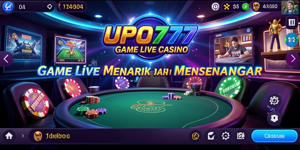 Tampilan gameplay Live Casino yang menarik dan interaktif di UFO777.