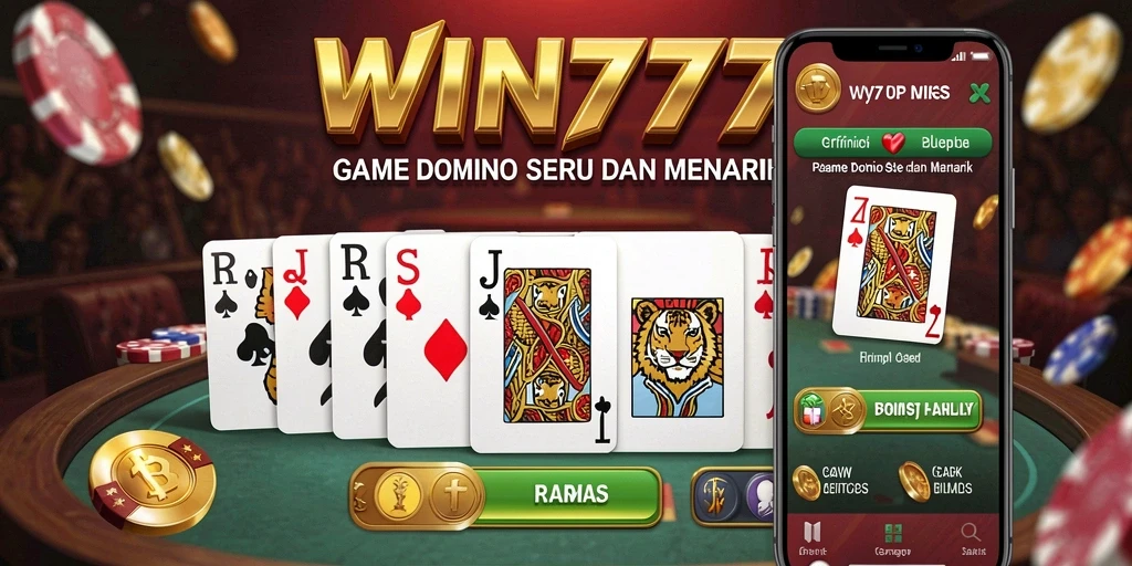 Tangkapan layar gameplay yang seru dari WIN777 dengan kartu Domino.